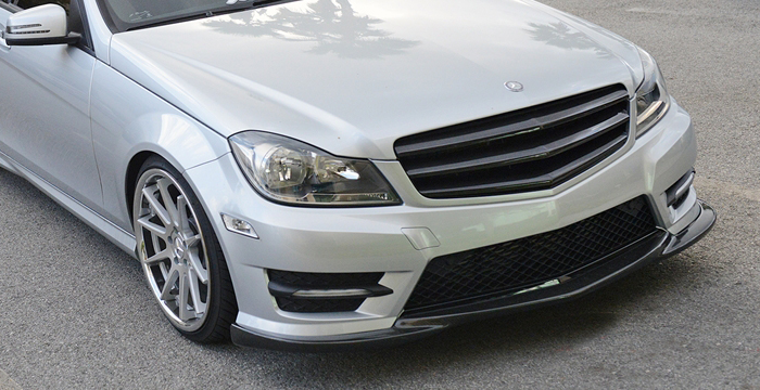 Custom Mercedes C Class  Sedan Front Bumper (2008 - 2013) - $590.00 (Part #MB-157-FB)